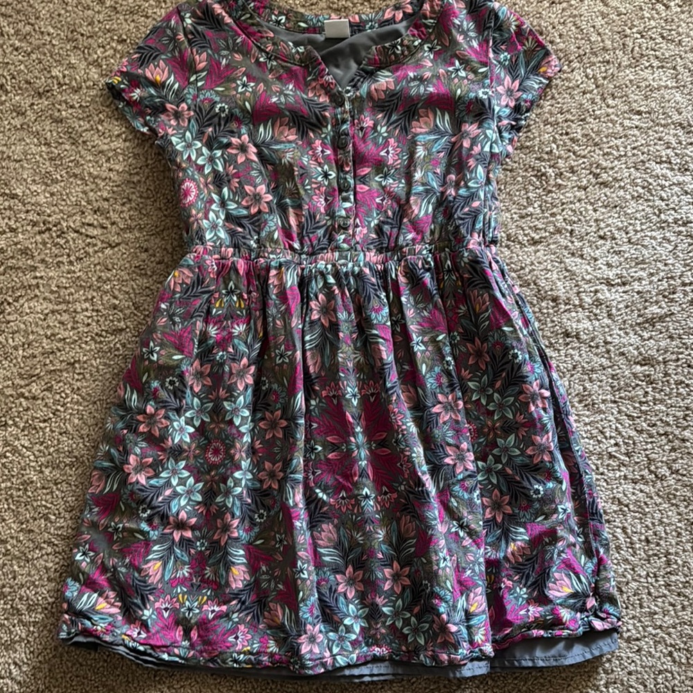 💜 3 for $10 Gymboree Pink and Green Crew Neck Sundress